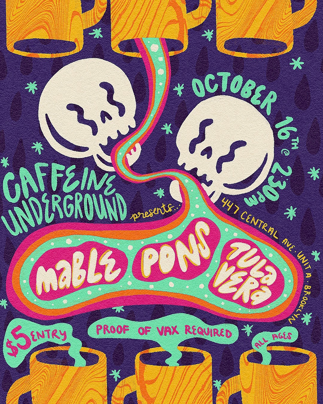Mable//Pons//Tula Vera DAY SHOW @ Caffeine Underground in Brooklyn NY 10/16/2021