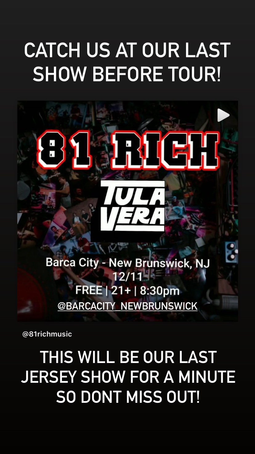 81rich / Tula Vera at Barca City in New Brunswick, NJ 12/11/2021