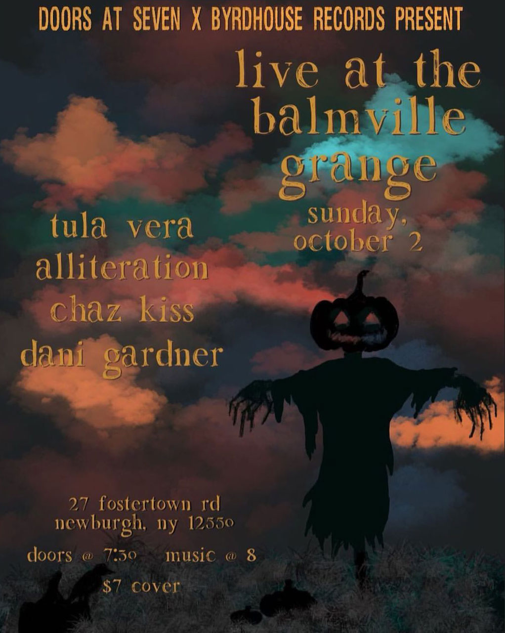 Live At The Balmville Grange in Newburgh, NY on 10/2/2022