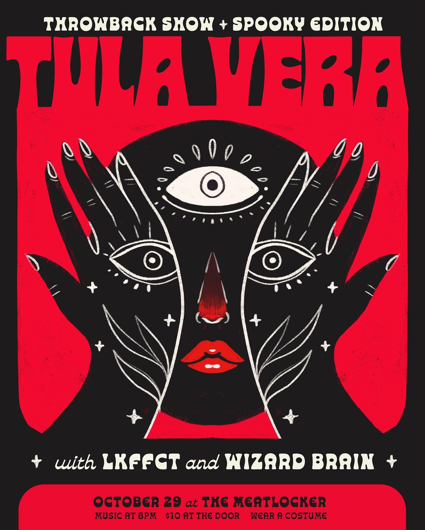 Tula Vera/ Lkffct/ Wizard Brain at Meat Locker in Montclair, NJ on 10/29/2022