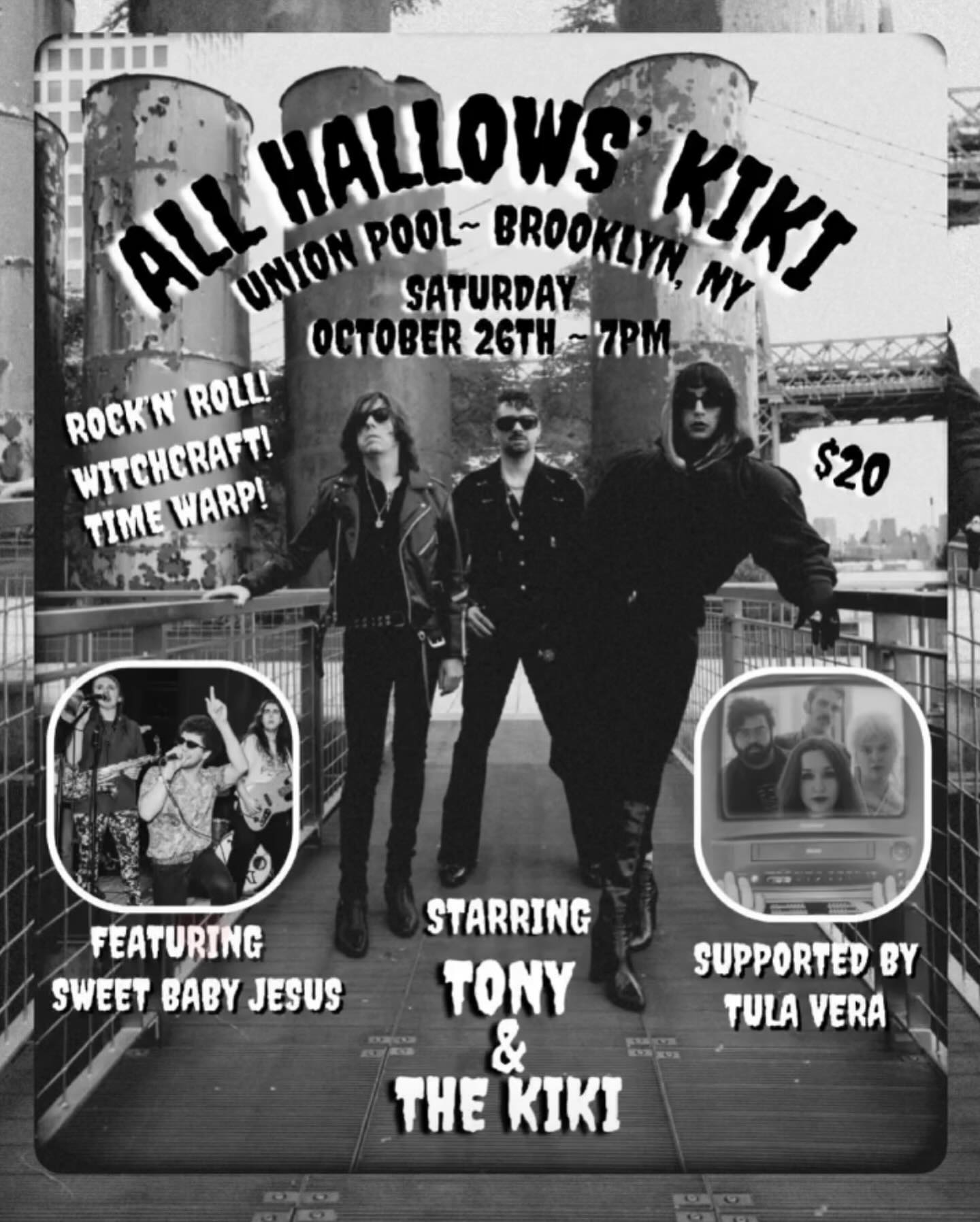 Tony & The Kiki • Sweet Baby Jesus • Tula Vera at Union Pool in Brooklyn, NY on 10/26/2024